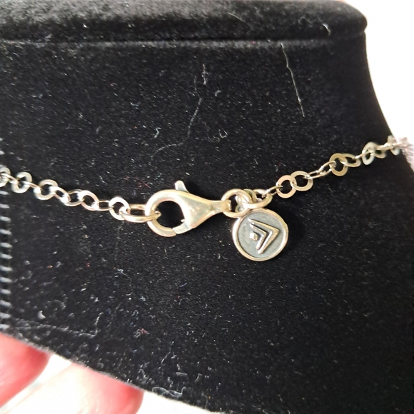 925 Israel Sterling Silver Silpada Circle Hammered Pendant Necklace - Picture 12 of 12